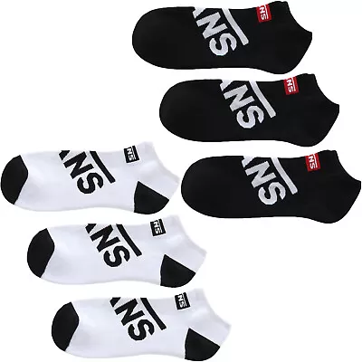 Vans Mens No Show Large Logo Ankle Trainer Sneaker Socks • $48.35