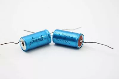 ELECTROLYTIC CAPACITOR BIANCHI 8uF 350V NOS (NEW OLD STOCK) 2PC. EST1U45F170321 • $9.48