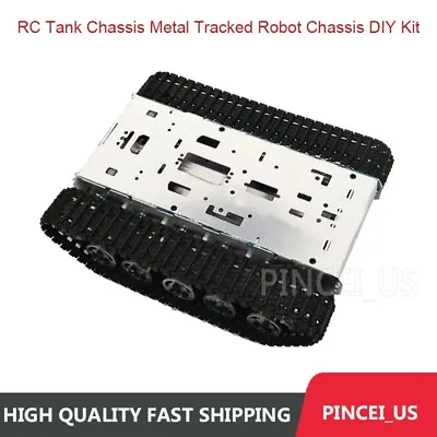 RC Tank Chassis Metal Tracked Robot Chassis Smart Robot Car Chassis  DIY Kit • $112.95