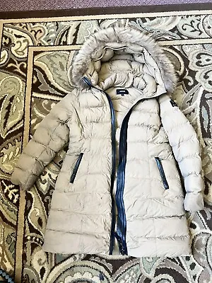 Mackage -Goose Down Long Puffer Coat W/ Real Fur Trim Hood  Size XL • $99.99