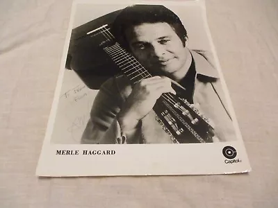 Merle Haggard Autographed 8x10 Promo Photo • $34.99