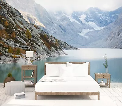 3D Mountain Creek 7871NA Wallpaper Wall Murals Wall Paper Wall Print Mural Romy • $66.99