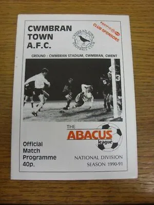 24/11/1990 Cwmbran Town V Abergavenny  . FREE POSTAGE (UK ONLY). • £3.99