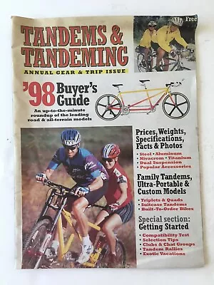 Vintage Original TANDEMS & TANDEMING 1998 Bicycle Buyer's Guide • $20