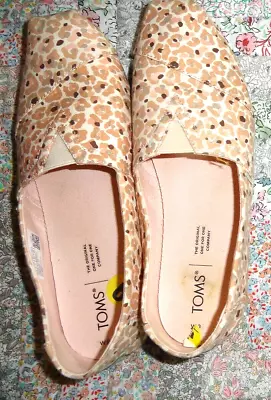 TOMS Slip On Colorful Canvas Women's Flats-- Size 9-- Shoes • $9.90