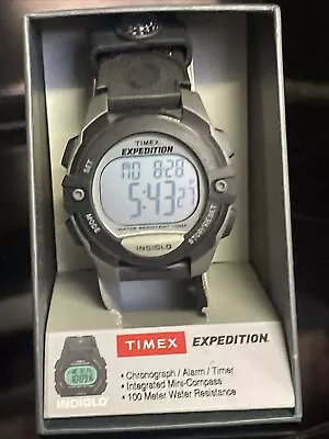 Timex T40941-Men's  Expedition  Chronograph Digital Watch Indiglo Alarm • $35
