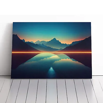 Modern Mountain Lake Art Vol.4 Canvas Wall Art Print Framed Picture Home Decor • $31.02