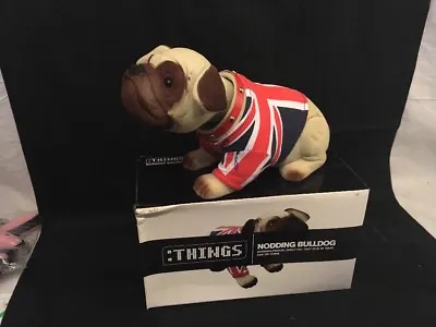  2 British Nodding Bulldogs British Bulldog Union Jack Waistcoat • £9.99