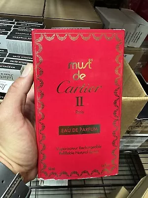 Must De Cartier 2  Edp Refillable Case Paris Rare Find Vaulted • $599.99