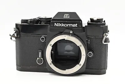 Nikon Nikkormat ELW EL(W) 35mm SLR Film Camera Body Black #761 • $32.46