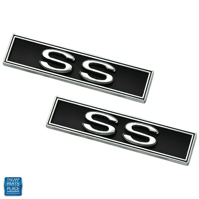 $39.99 • Buy 1970-72 Chevelle Interior Door Panel Emblem  SS  Pair