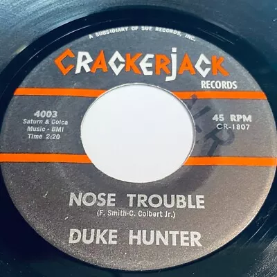 Duke Hunter - Nose Trouble / The Bartender 45 - Crackerjack Records - R&B • $9.99