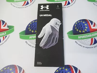 Under Armour Medal White/grey Golf Glove Right Hand Golf Glove Small • £8.99