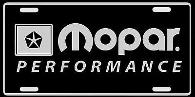 MOPAR PERFORMANCE Dodge Cuda GTX RT Hem Laser Engraved Front License Plate Black • $18