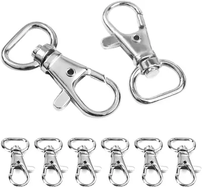 30Pcs Metal Swivel Clasps Lanyard Snap Hook Lobster Claw Clasp Jewelry Findings  • $15.28