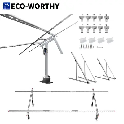 ECO-WORTHY Solar Panel Tilt Mount Brackets Ground Roof Mounting System Solar Kit • $34.99