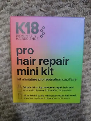K18 Pro Hair Repair Mini Kit Molecular Repair Hair Mist + Repair Hair Mask NEW!! • $27