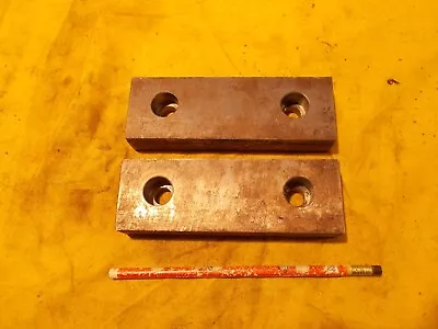 PAIR Of 1  X 2  X 6 1/8  STEEL JAWS For 6  KURT VISE Soft Machinable Mill Tool • $24