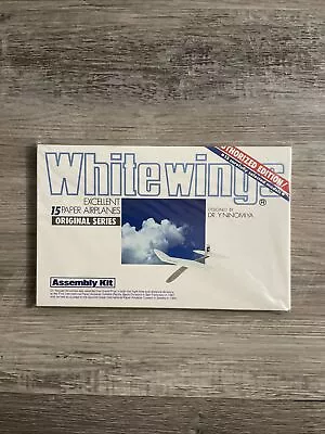 Vintage 1980 15 White Wings Excellent Paper Airplanes Kit Dr Yasuaki Ninomiya  • $49