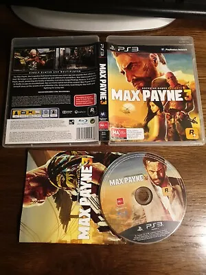 MAX PAYNE 3 Sony PS3 Game PLAYSTATION FREE POST SEE STORE YOU ROCKSTAR  • $15.99