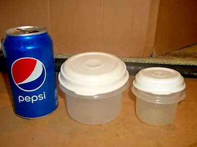 2 Vintage Rubbermaid Small Servin Saver Storage Containers 1 Cup #6 & 1/2 Cup #0 • $14.99