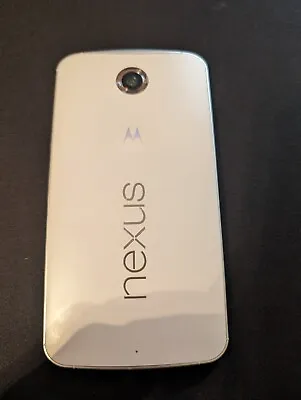 Motorola Nexus 6 64GB White Unlocked Android Smartphone XT1103 • $85