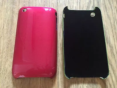 HARD METAL BACK CASE / COVER FOR APPLE IPHONE 3 3GS - GLOSSY COLOURED DESIGNS • £1.99