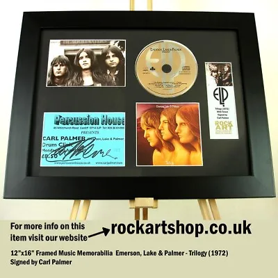 Emerson Lake & Palmer SIGNED Carl Palmer Autographed ELP Trilogy *WORLD SHIP • $202.05