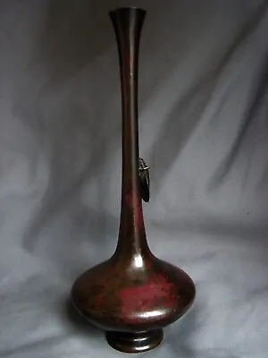 £185 • Buy Antique Japanese Bronze Vase With A Cricket Meiji