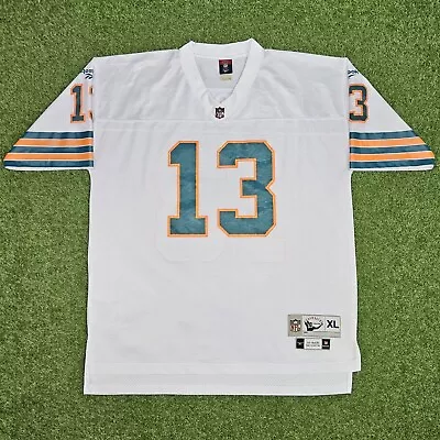 Vintage XL Miami Dolphins Marino #13 Reebok Throwback Gridiron Classics Jersey • $35