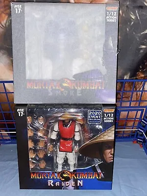 Storm Collectibles Mortal Kombat Cyber Smoke Sdcc Exclusive Raiden Figure Lot • $420