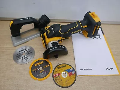 DeWALT Dcs438 DCS438nt 18V 76mm Cut Off Saw Bare Unit + Tstak Case & Discs • £279.89