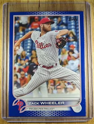 2022 Zach Wheeler Topps Series 1 MLB Royal Blue #249 Philadelphia Phillies • $2.99