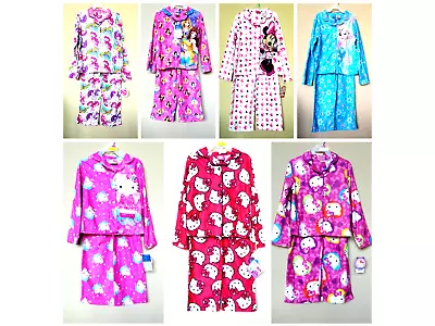 *nwt - Girl 2-pc Collar Flannel Pajama Set - Licensed Hello Kitty Disney • $22.48