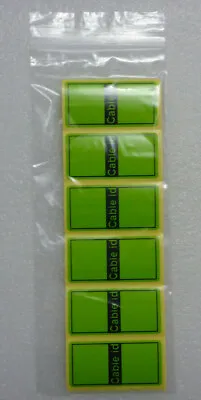 £2.45 • Buy 50x Cable Id Tidy Labels Self Adhesive Sticky Identification Stickers Tags Green