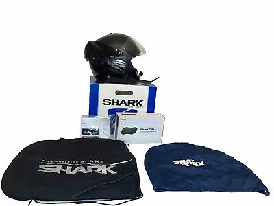 Shark Evoline S2-ST W/ Sena SMH10R Dual Motorcycle Bluetooth Headset & Intercom • $125