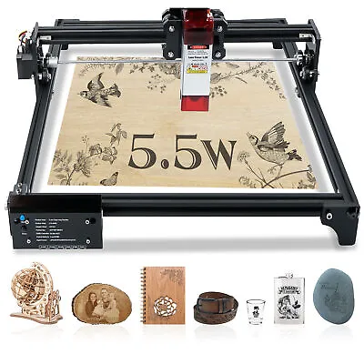 5.5W Actual Output 40w Laser Engraver Machine For Engraving Cutting 40x40cm • £169