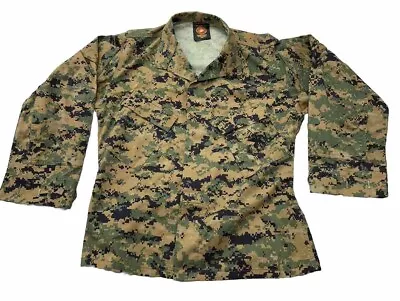 USMC MARINE CORP WOODLAND MARPAT JACKET BLOUSE SHIRT COMBAT Small • $34.99