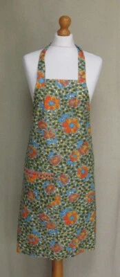 £15 • Buy Vintage 50's 60's Cotton Apron Pinny Retro Floral One Size OSFA
