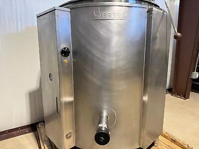 Used Groen 80 Gallon Electric Steam Kettle EE-80 Jacketed From School • $15516
