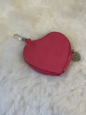$10 • Buy Christian Audigier Ed Hardy Pink Heart Shaped Keychain Coin Purse