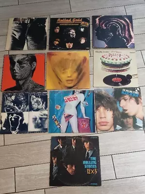 Lot Of 10 Rolling Stones Albums On Vinyl. All In Good Condition • $79.99