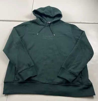 H&M Hoodie Men Size XL Green Les Artisans De Bon Gout Pullover Sweatshirt • $19.99