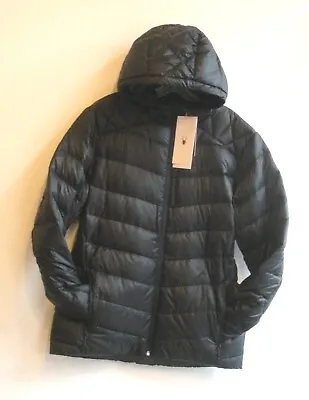 Spyder Mens Timeless Hoodie Down Ski Winter Jacket- 191210-BLACK -SMLXL- New • $109.99