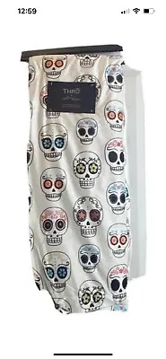 Halloween Blanket Throw Sugar Skull Sherpa 50”x70” Thro By Marlo Lorenz NEW • $34.95