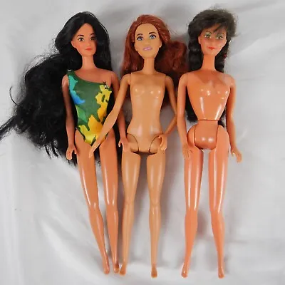 Mattel Barbie Friends Tropical Miko Wet Wild Kira Fashionista Lot Of 3 Dolls • $22