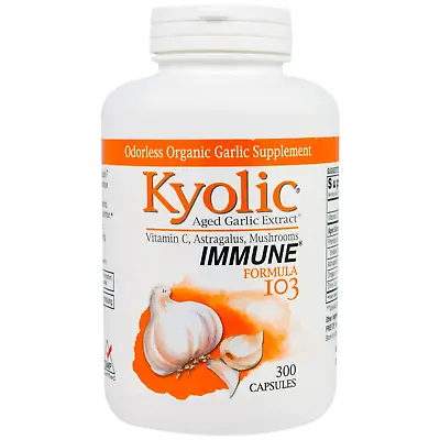 Kyolic Aged Garlic Extract Immune Formula 103 300 Capsules • $72.95