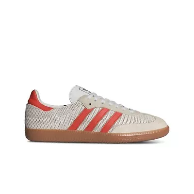 Adidas Originals Samba OG (CRYSTAL WHITE/PRELOVED RED/GUM M2) Men's Shoes IG1380 • $129.99