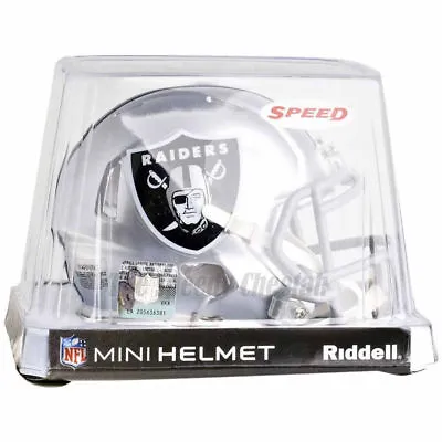 Oakland Raiders Riddell Nfl Mini Speed Football Helmet • $34.95