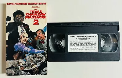 The Texas Chainsaw Massacre Part 2 - Digitally Remastered VHS Tape • $22.99